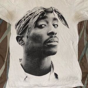 Tupac Men’s Small White Tee